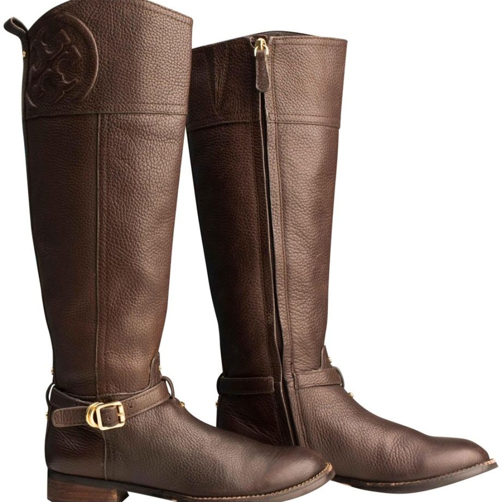 Tory Burch Marlene Leather Riding Boot Size 8